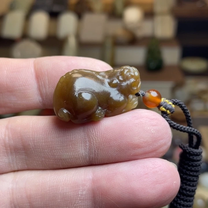 和田玉吊坠(不含链)未镶嵌