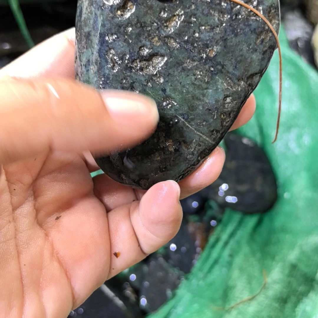 乐***谜有机玻璃藏玉药王石原石手把件