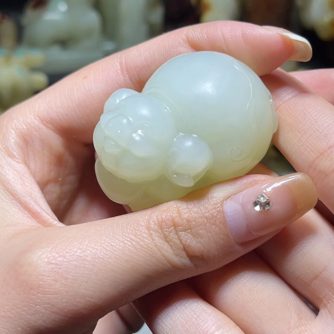 和田玉（糖玉）未镶嵌挂件藕*