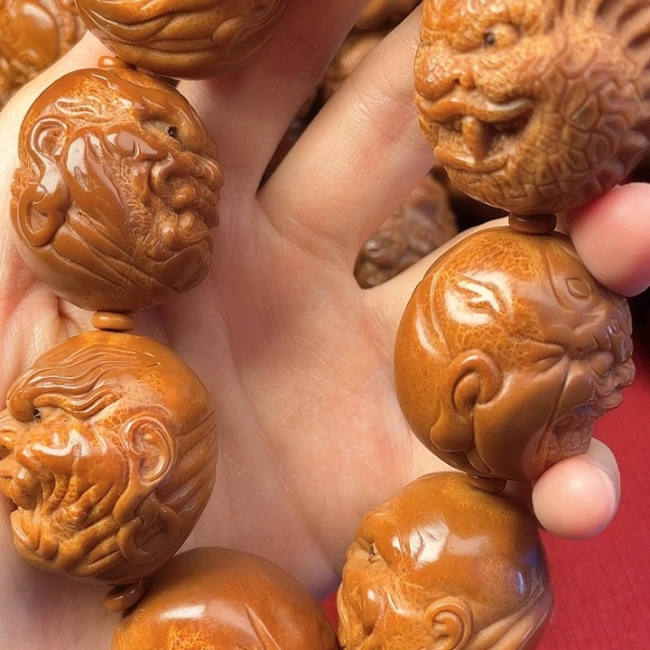 微***笑橄榄核吊坠橄榄核