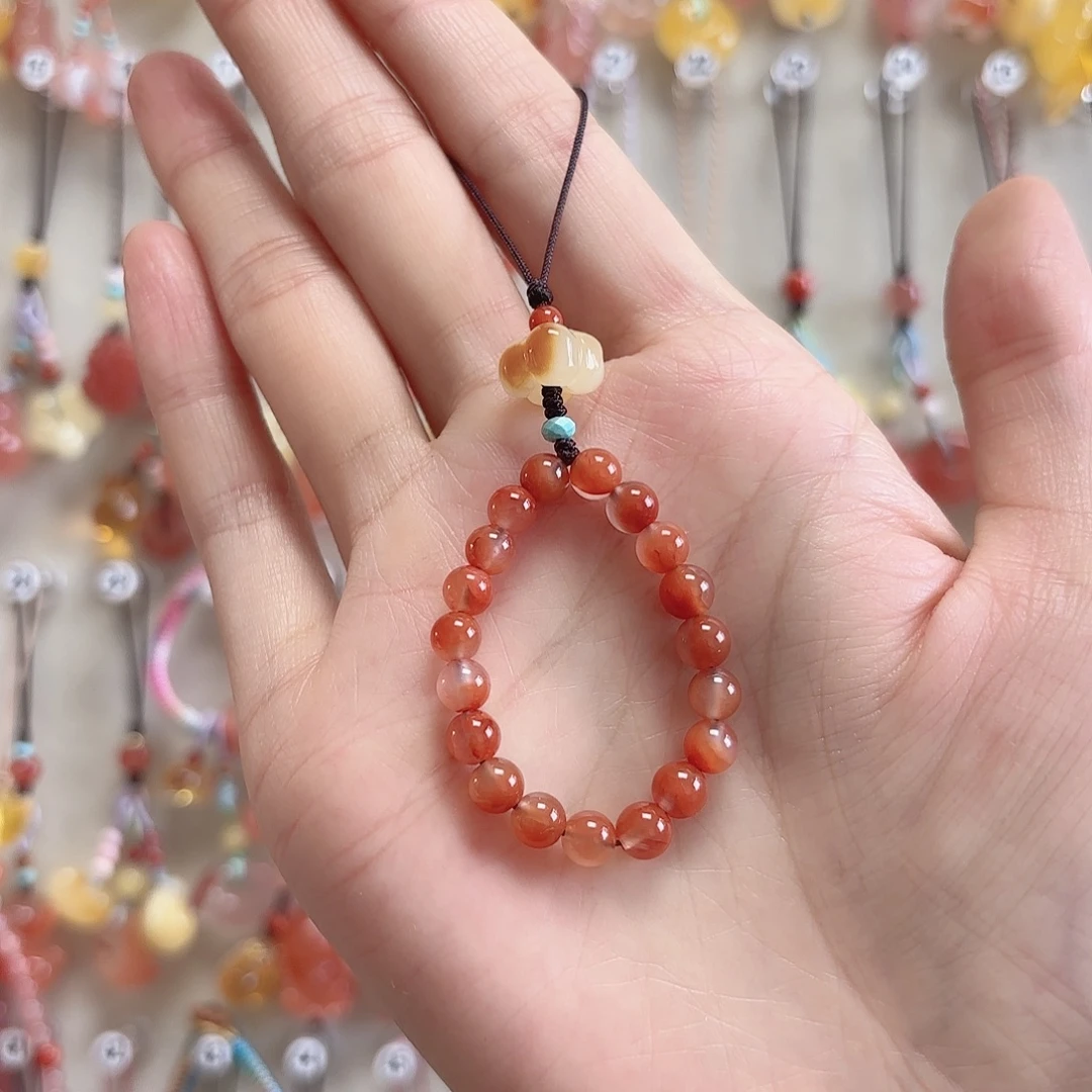 南红玛瑙未镶嵌吊坠(赠链)