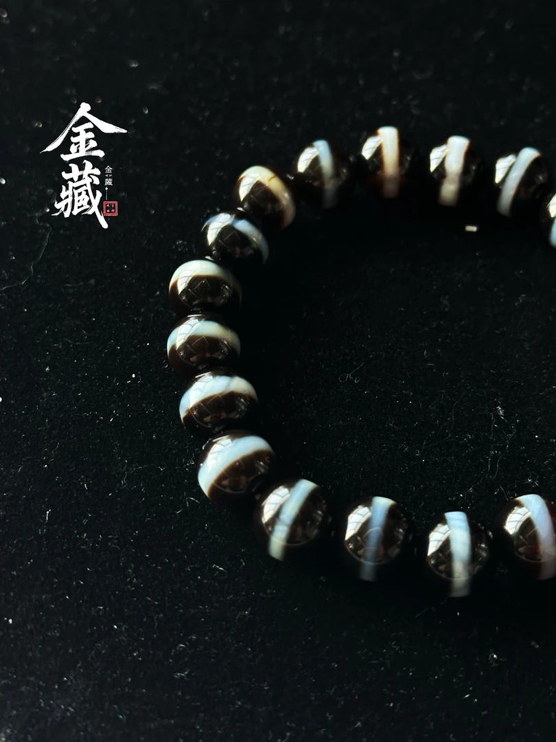 「金藏纯念」10mm玛瑙手串器型一线玛瑙手工手串10mm