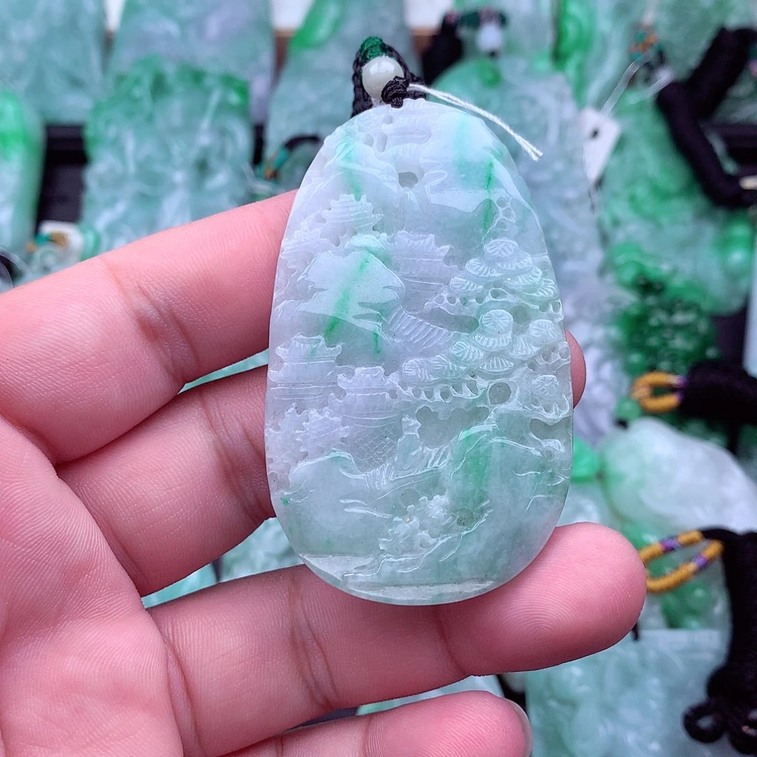 翡翠未镶嵌吊坠(不含链)