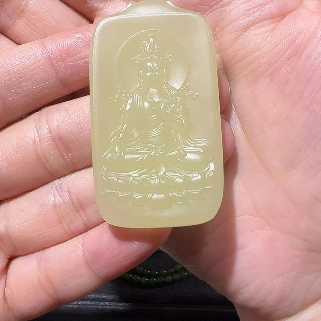 和田玉未镶嵌吊坠(不含链)