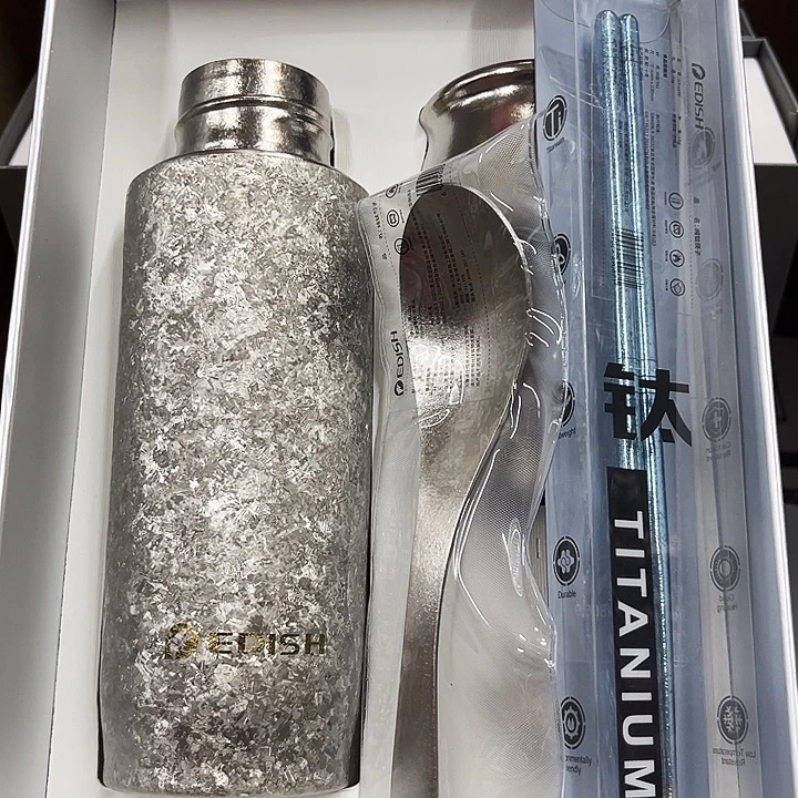 钛杯 保温杯 银410勺子 筷子