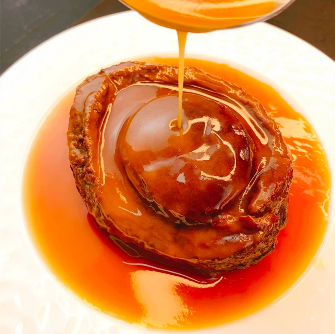 黑松露鲍鱼加热即食新鲜正宗鲍汁捞饭拌面特大鲍鱼海鲜家宴