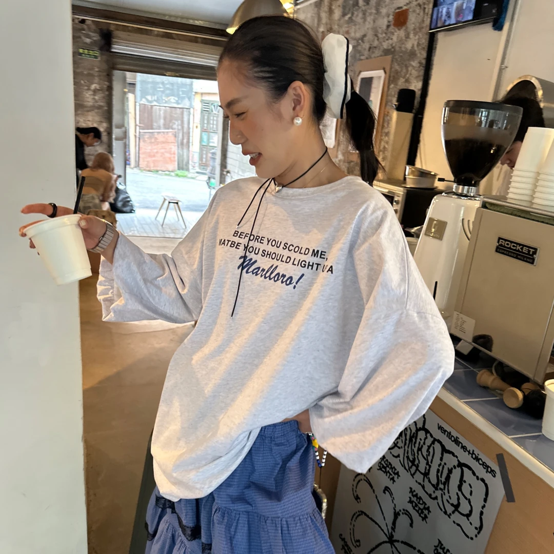 夏季新款韩系时尚圆领字母T恤21278