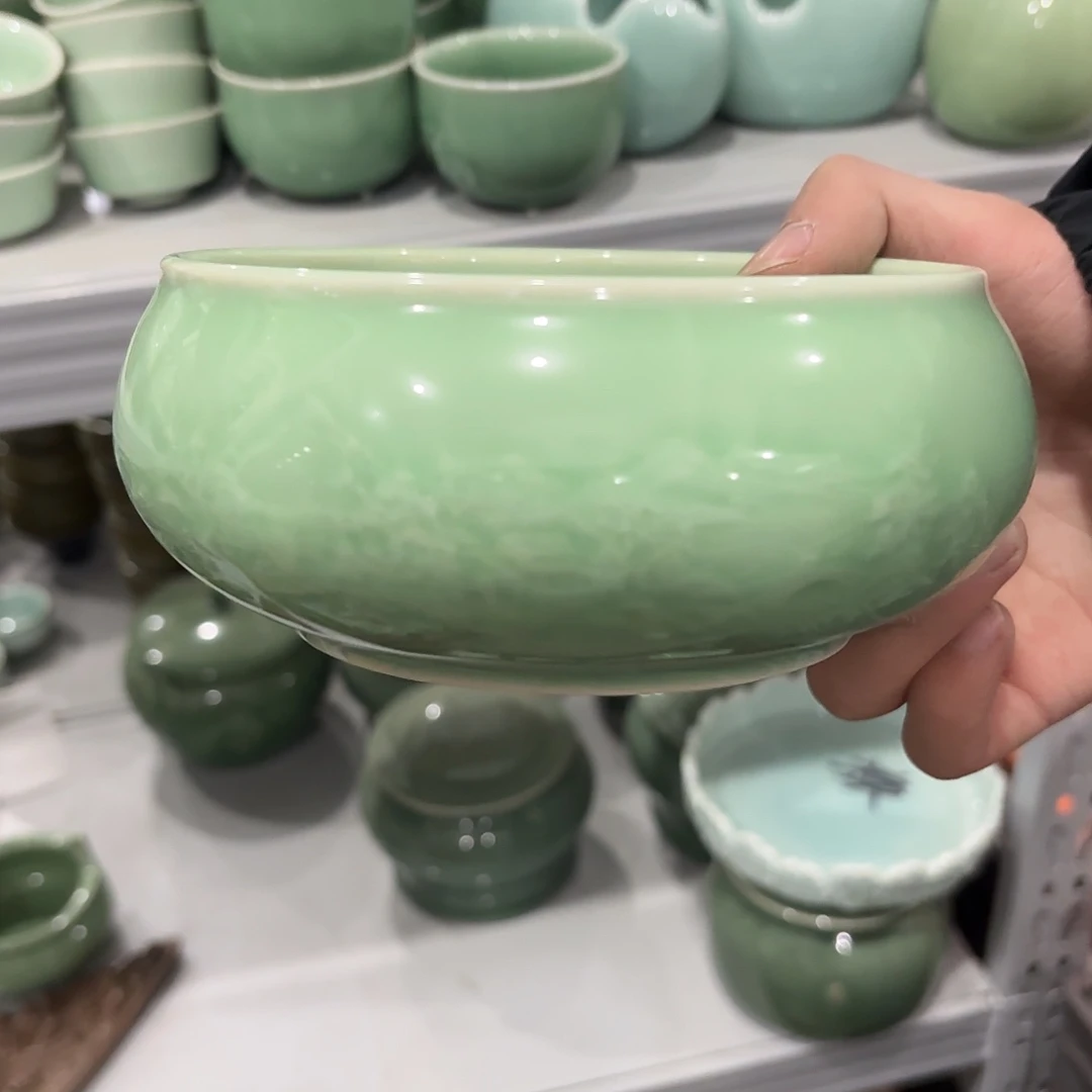 龙泉云间青瓷小米茶器