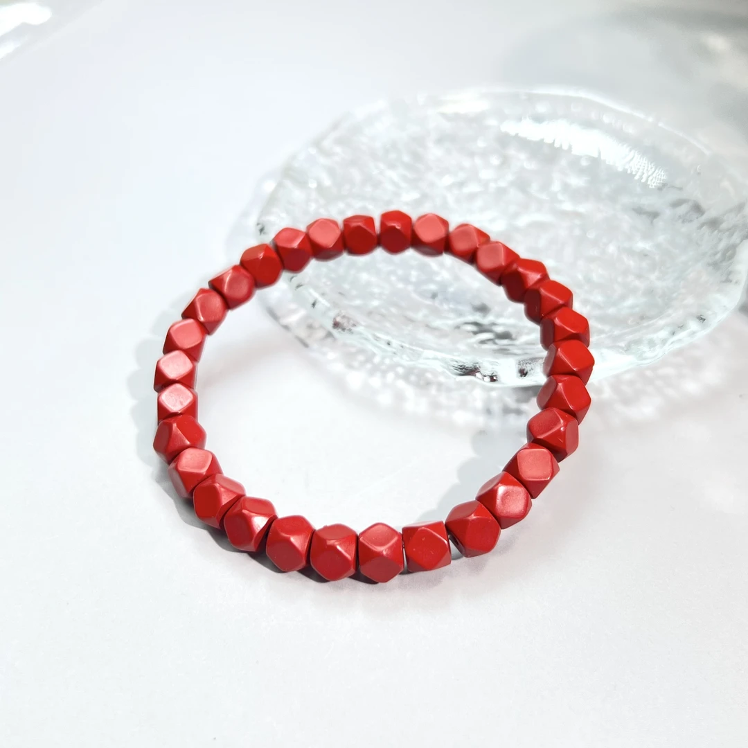 含辰砂工艺品【铭记珠宝】朱砂手串28-2DM257H2