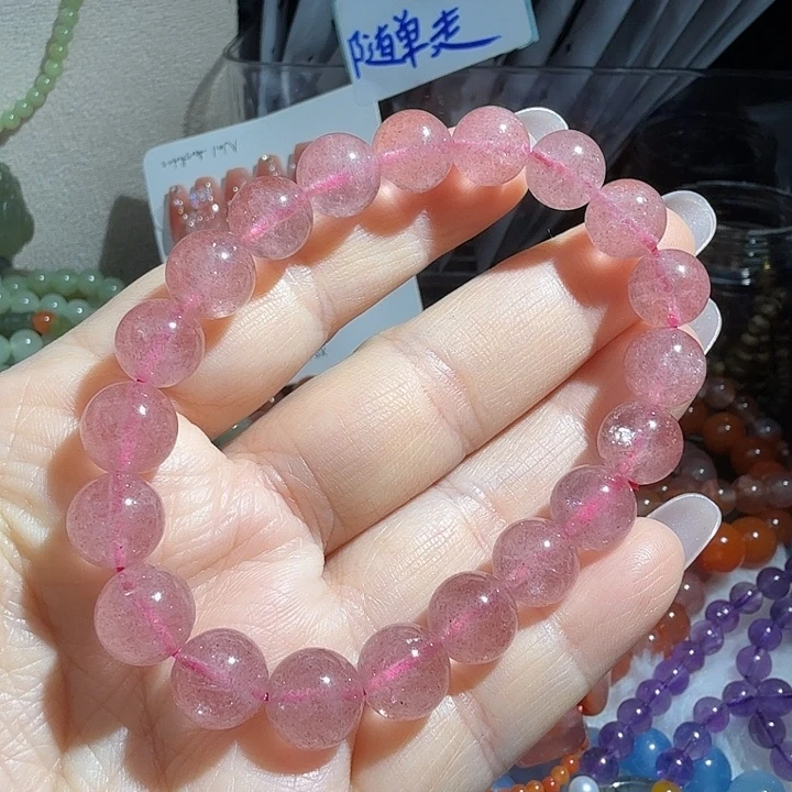 手链未镶嵌水晶草莓晶