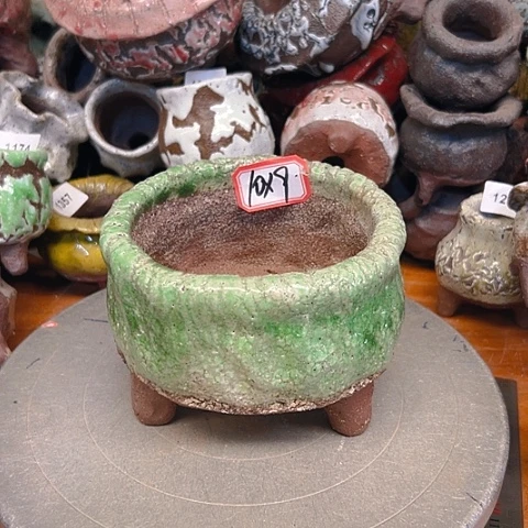 粗陶花盆手工花盆制作
