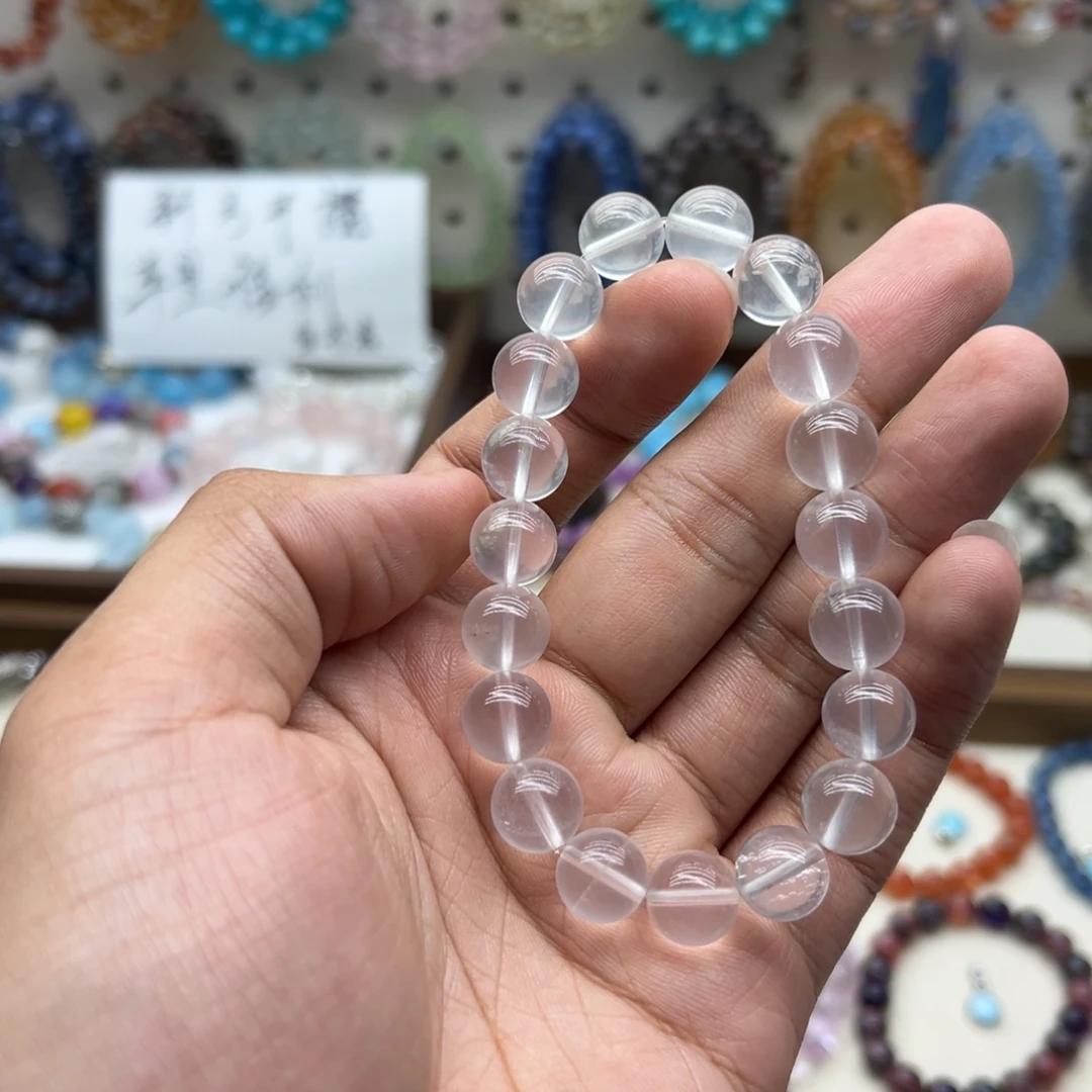 手链未镶嵌水晶11咪净体奶白晶