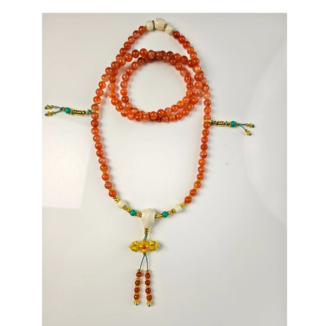 ZBG0387南红108项链（天然珠宝多样性发其一）