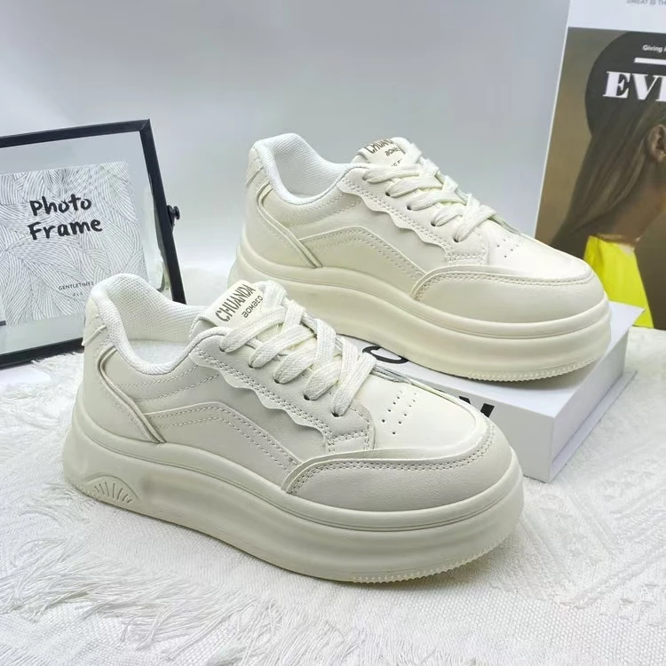 2025早春新款潮流拼色小白鞋时尚板鞋百搭休闲鞋ins