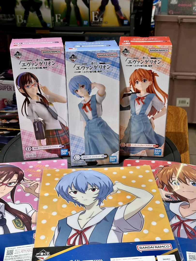 BANDAI/万代/EVA/校服/明日香/绫波丽/真希波/日版正品手办