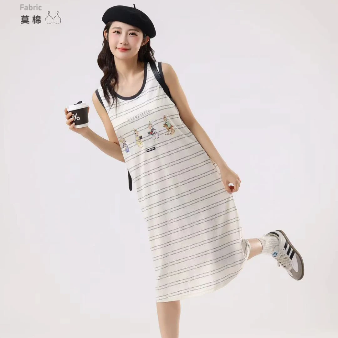 2025新款春夏时尚舒适显瘦休闲精品睡衣套装女睡裙