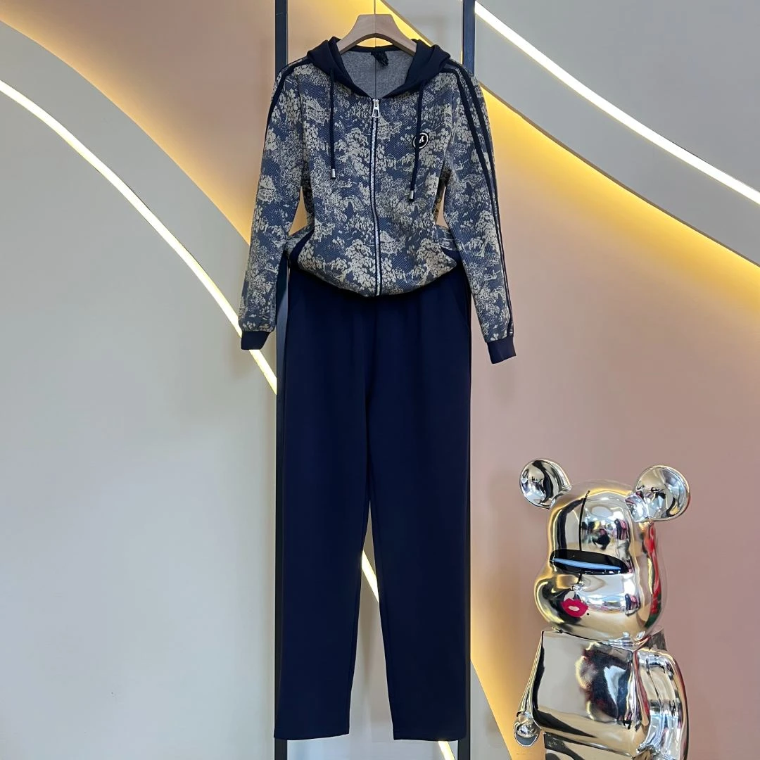 2024新品夏季女装显瘦百搭韩版时尚休闲气质长袖运动套装20