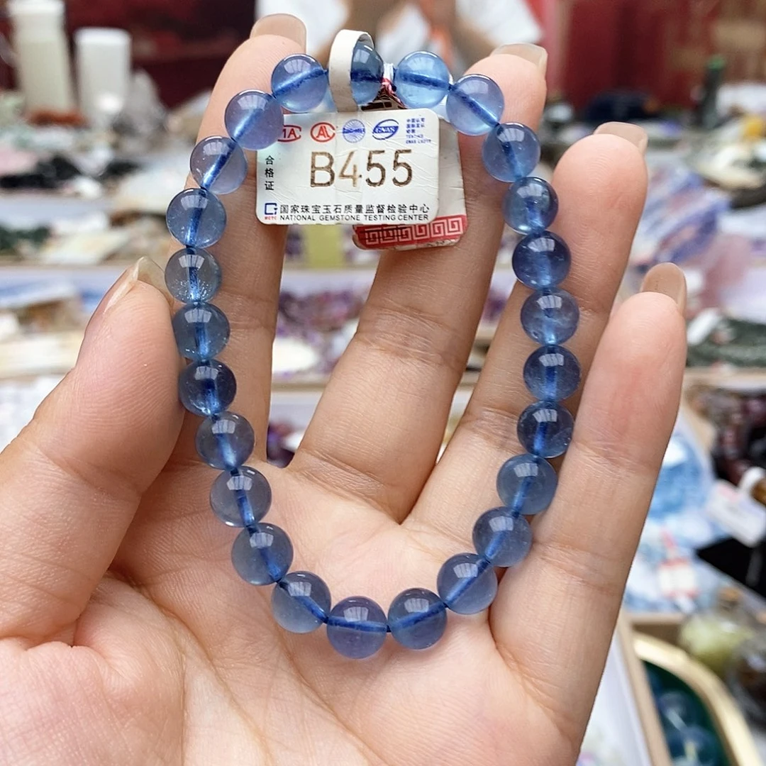 合成（培育）海蓝宝石未镶嵌L****?B455海蓝宝7.8