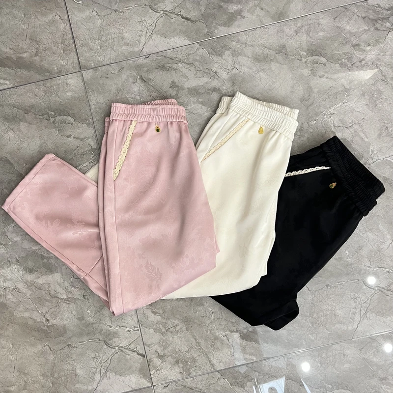 25年时尚新中式女装新款爆款纯色新中式国风裤子