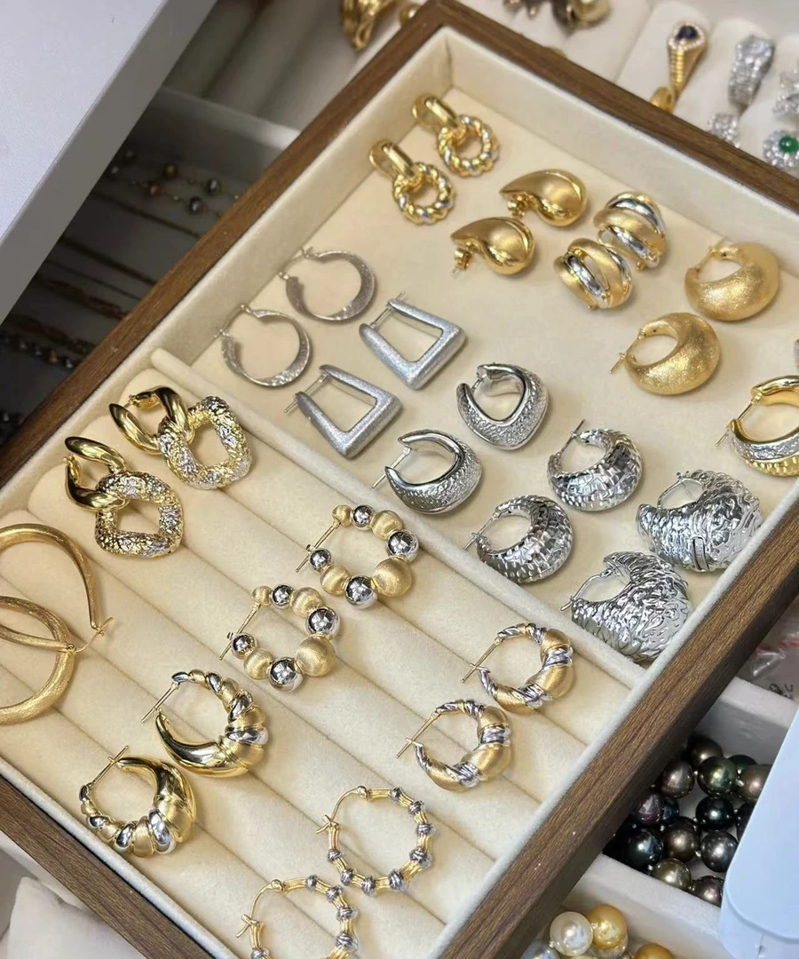 铜合金耳饰 外贸孤品尾货耳环耳链～直播间下单备注