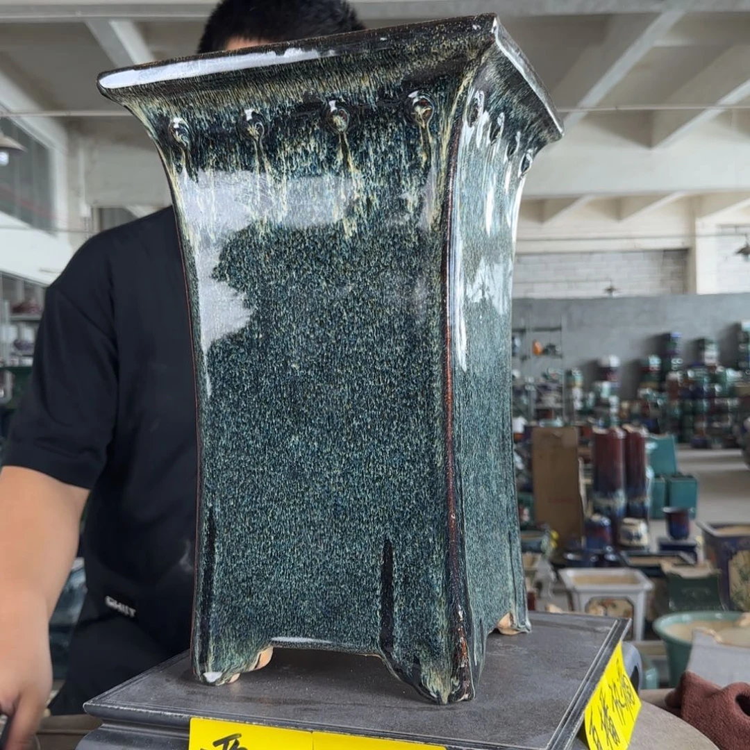 陶。一风堂石湾花盆 微瑕