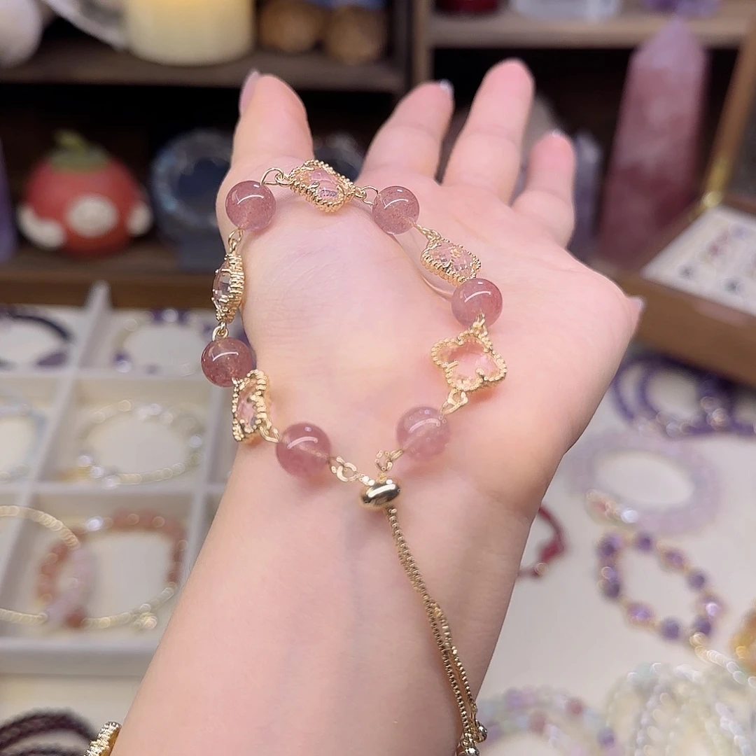 渔***渔水晶手链未镶嵌四叶草