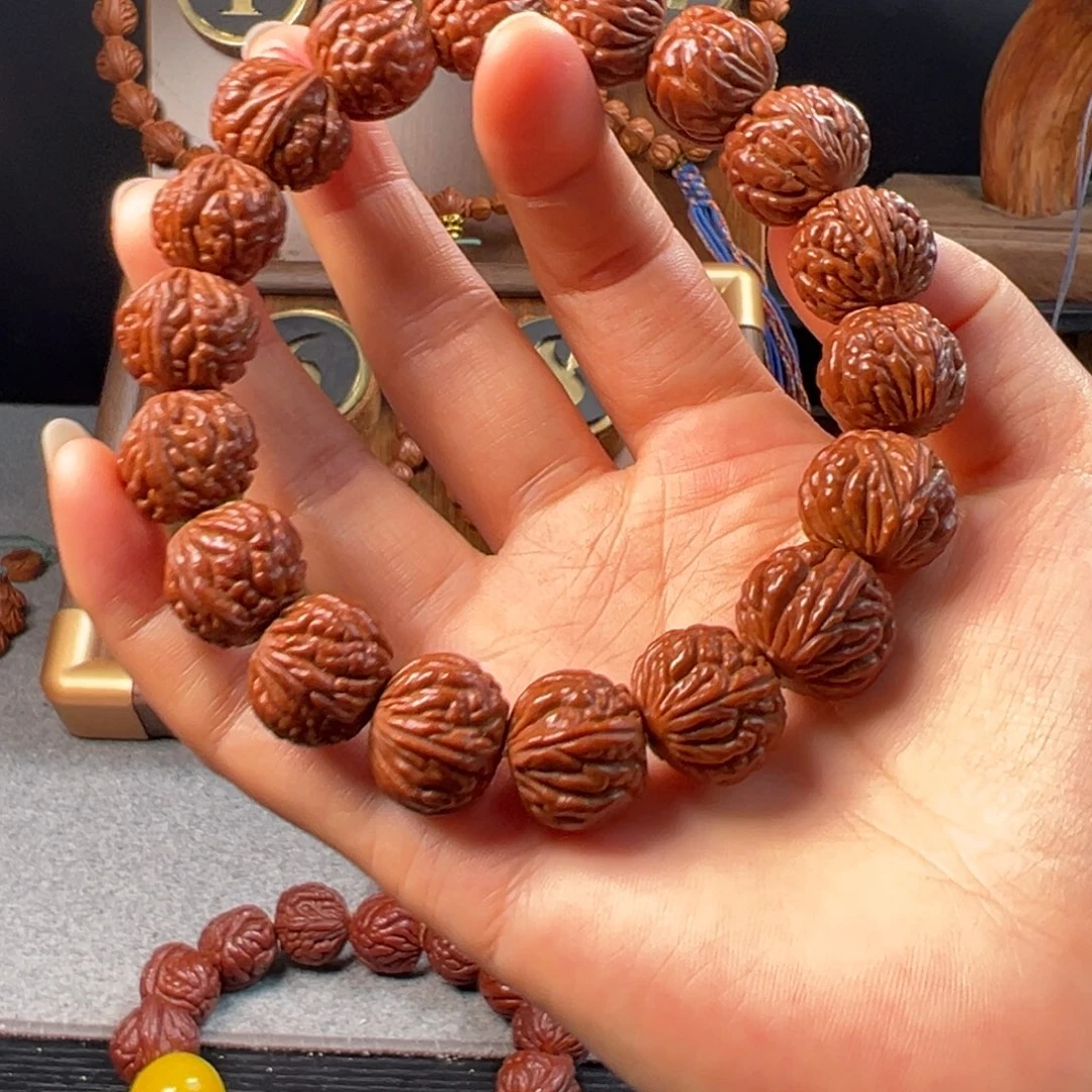 桃核吊坠17野生荔枝