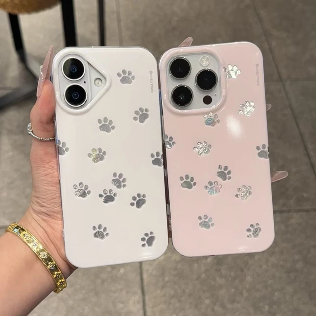 SMBLCE趣味镂空猫爪适用苹果17/16冰川手机壳华为p70vivo小米oppo