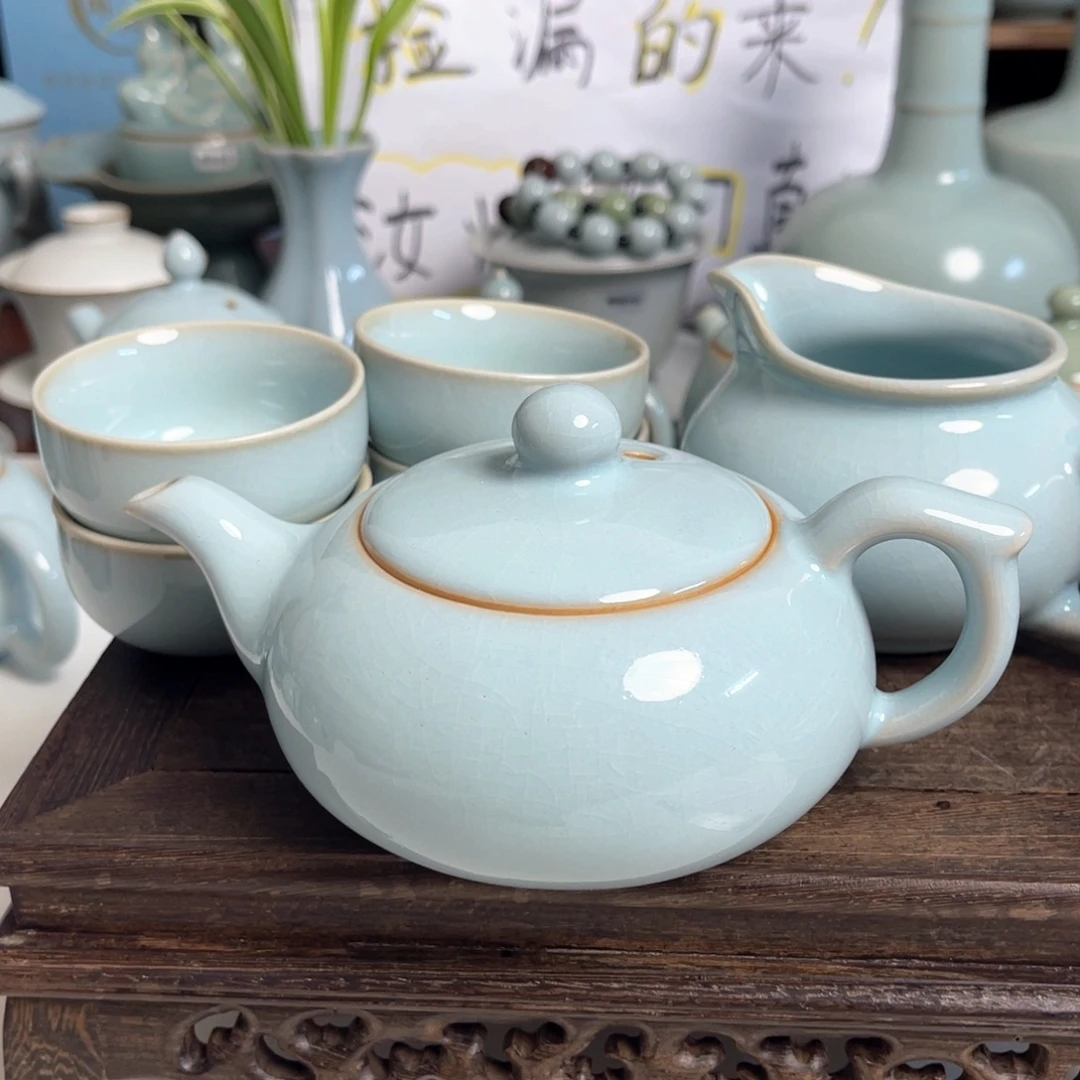 汝州原矿原釉微瑕一套