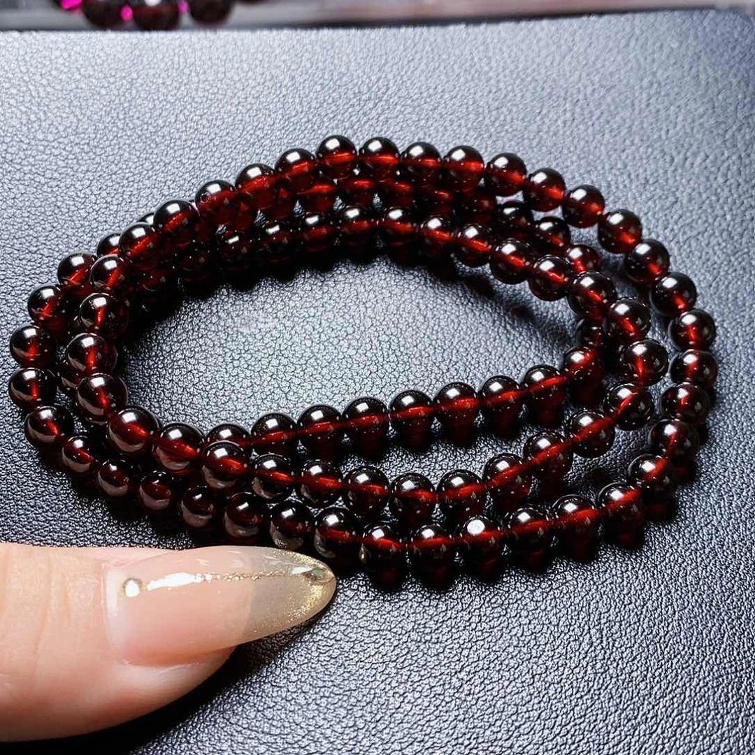 石榴石手链未镶嵌你**诺6.0 3圈毕业级