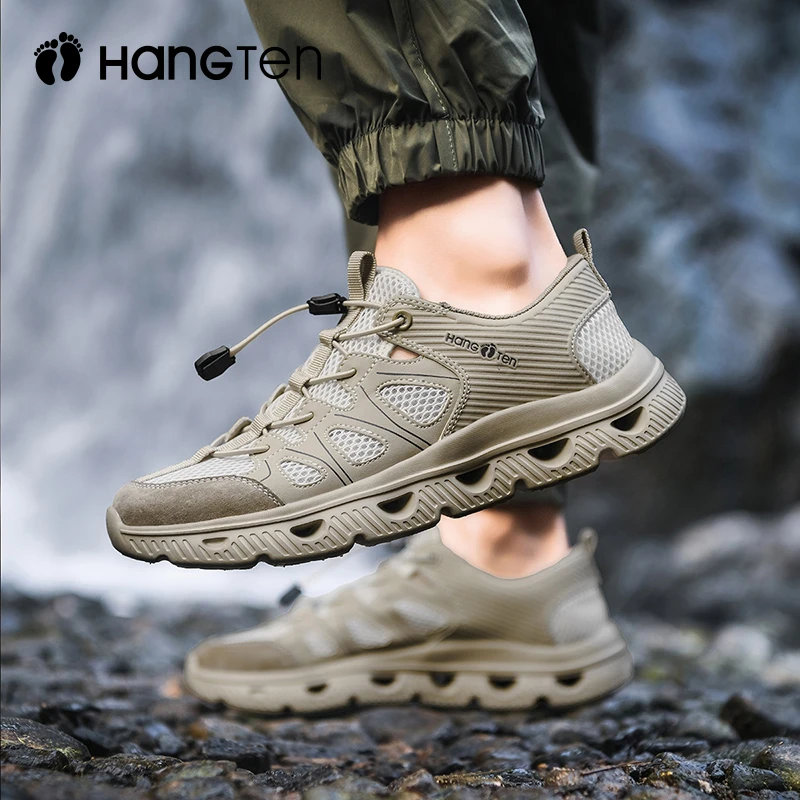 HangTen欢腾男士溯溪鞋夏季透气一脚蹬软底轻便外穿户外溯溪鞋男