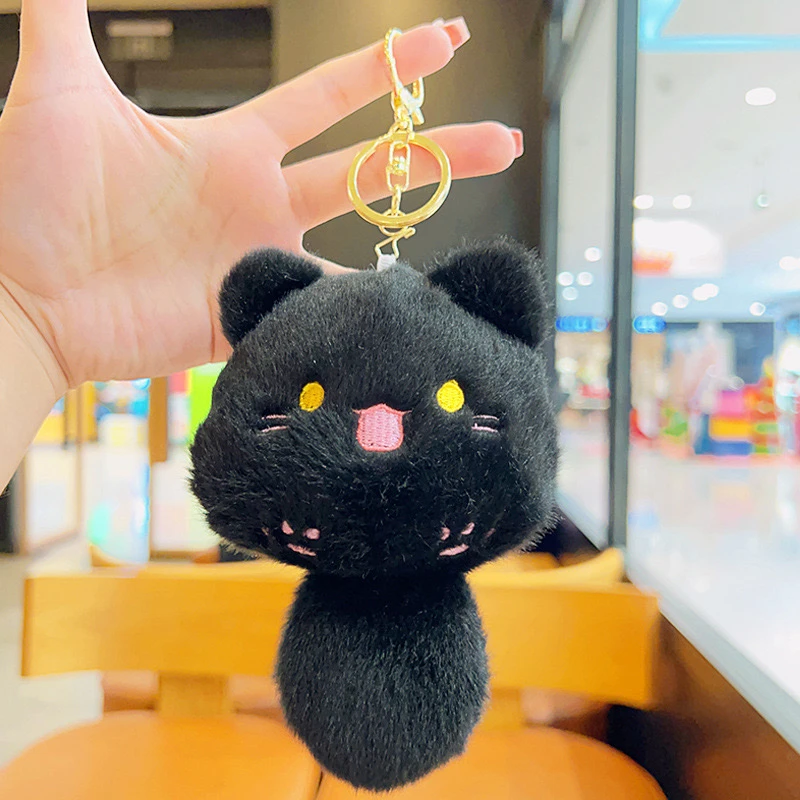 会吱吱叫的团团猫超级可爱简约百搭气质饰品