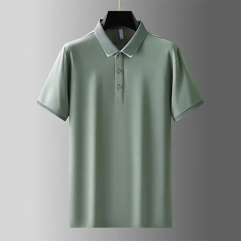 JOZDICE/纪治迪哲polo衫男款商务休闲凉感纯色短袖polo衫男