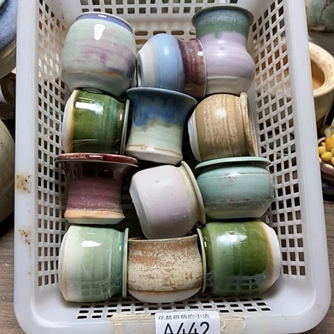 紫砂花盆442微瑕品口径3.5到4.5左右