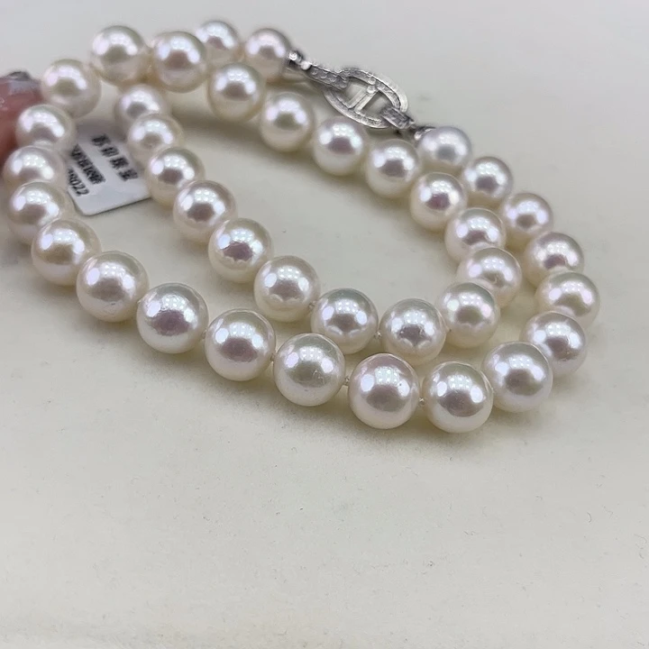 淡水珍珠银S925镶嵌颈饰10➕极光炫彩高品