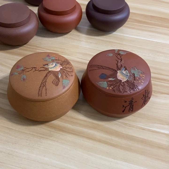 紫砂茶叶罐九*狐醒茶罐