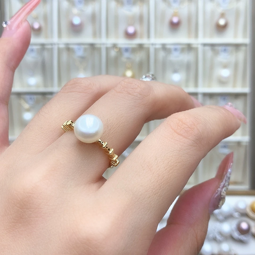 淡水珍珠合金颈饰