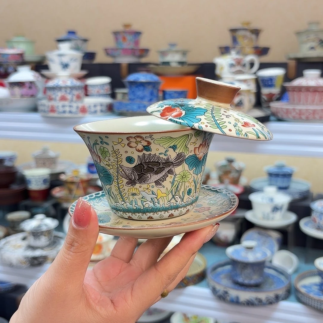 盖碗里的水煮开后放