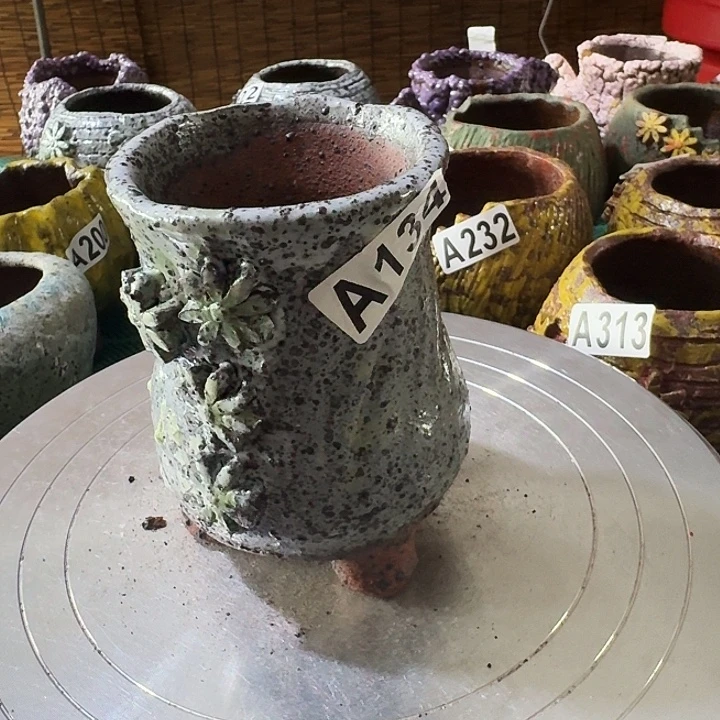 内口6高11粗陶手工