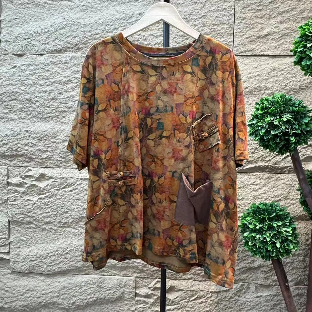 13069新款夏季简约休闲百搭气质显瘦T恤