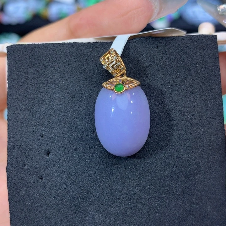 18K金镶嵌手链翡翠翡翠