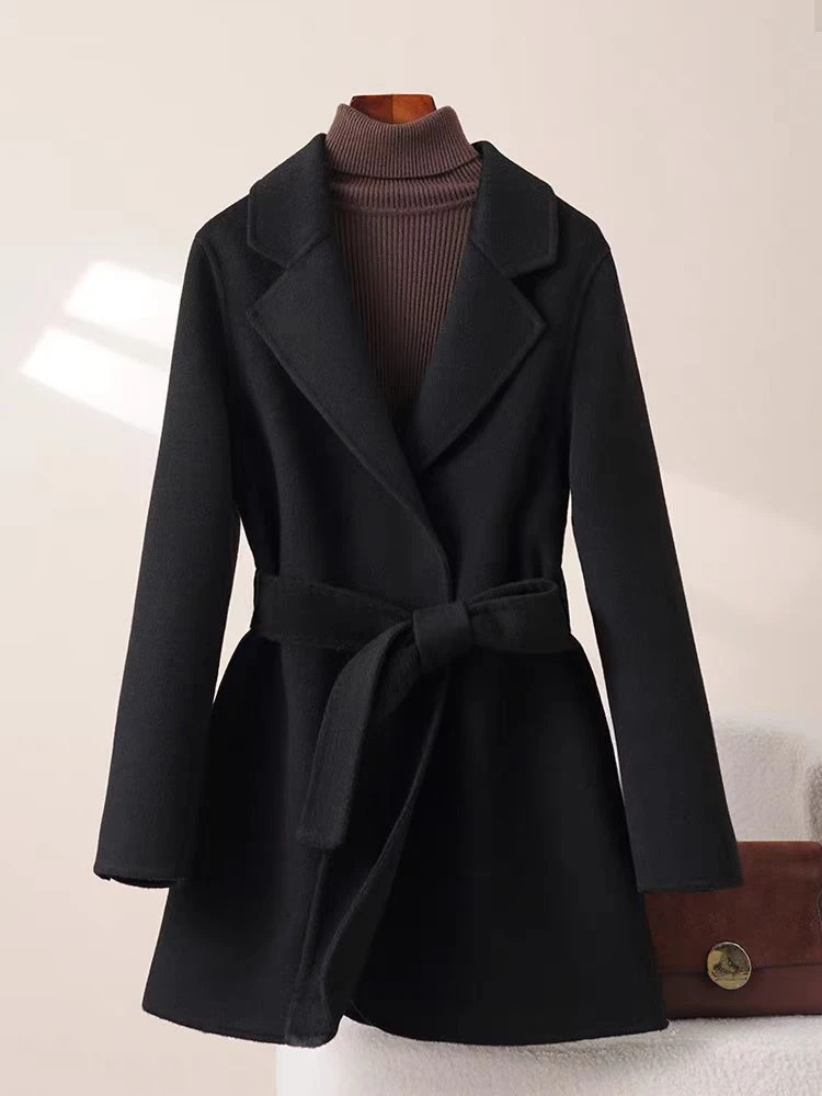 022短款 宠粉福利双面短款毛呢休闲大衣百搭外套 【以实物为准】