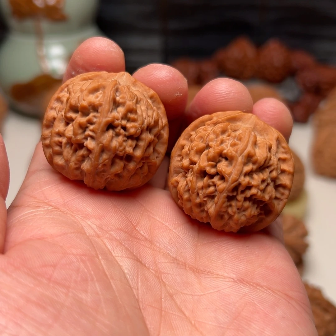 把件文玩核桃35野生莲花