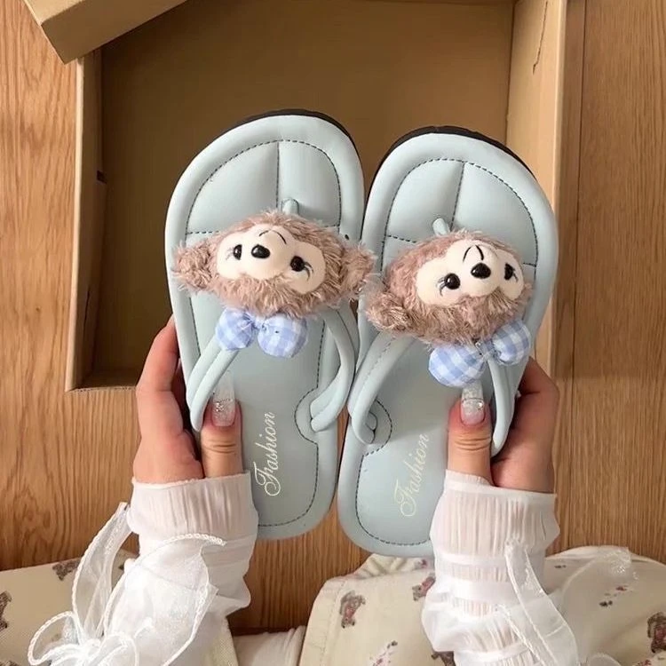 卡通人字拖防滑防臭居家沙滩海边拖鞋女新款爆款ins甜美风拖鞋