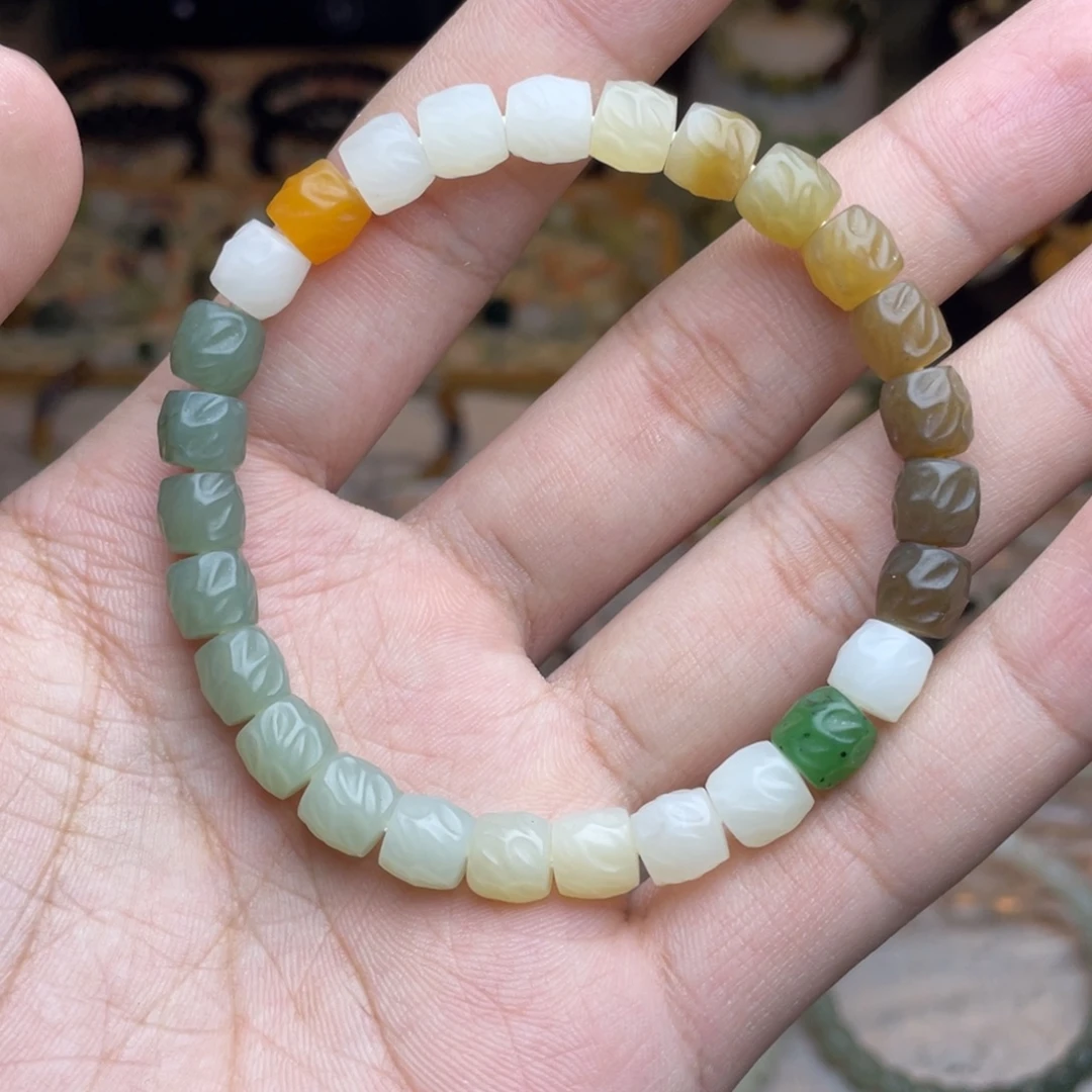 和田玉未镶嵌手链