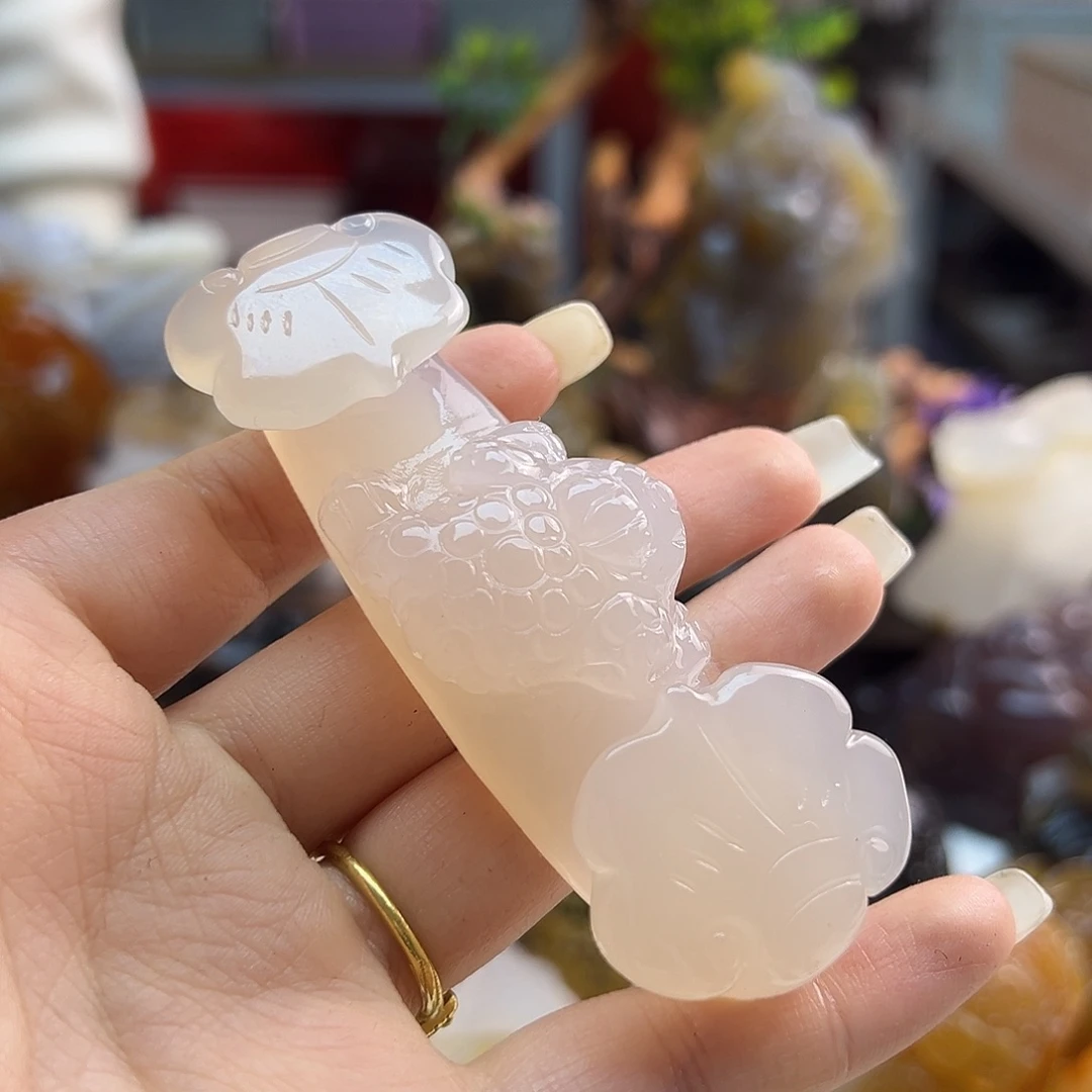 玛瑙/玉髓未镶嵌吊坠(不含链)