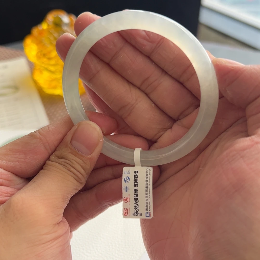 翡翠未镶嵌手镯27号59