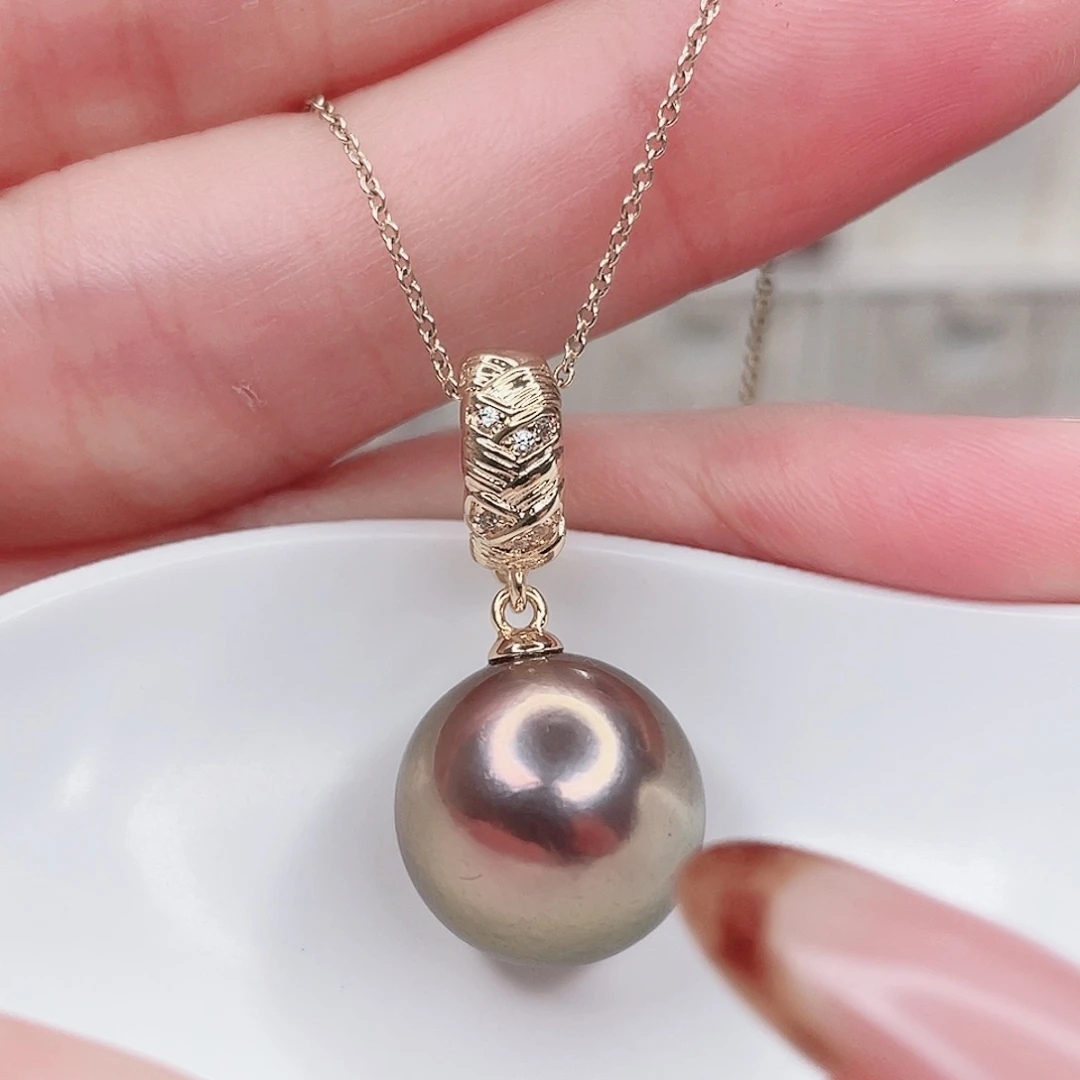 合金淡水珍珠吊坠(赠链)