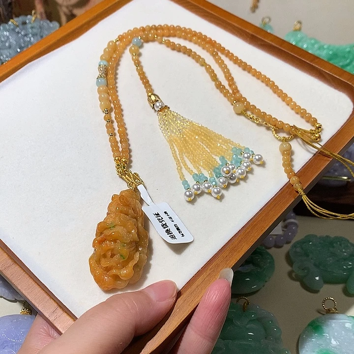 颈饰未镶嵌翡翠翡翠吊坠