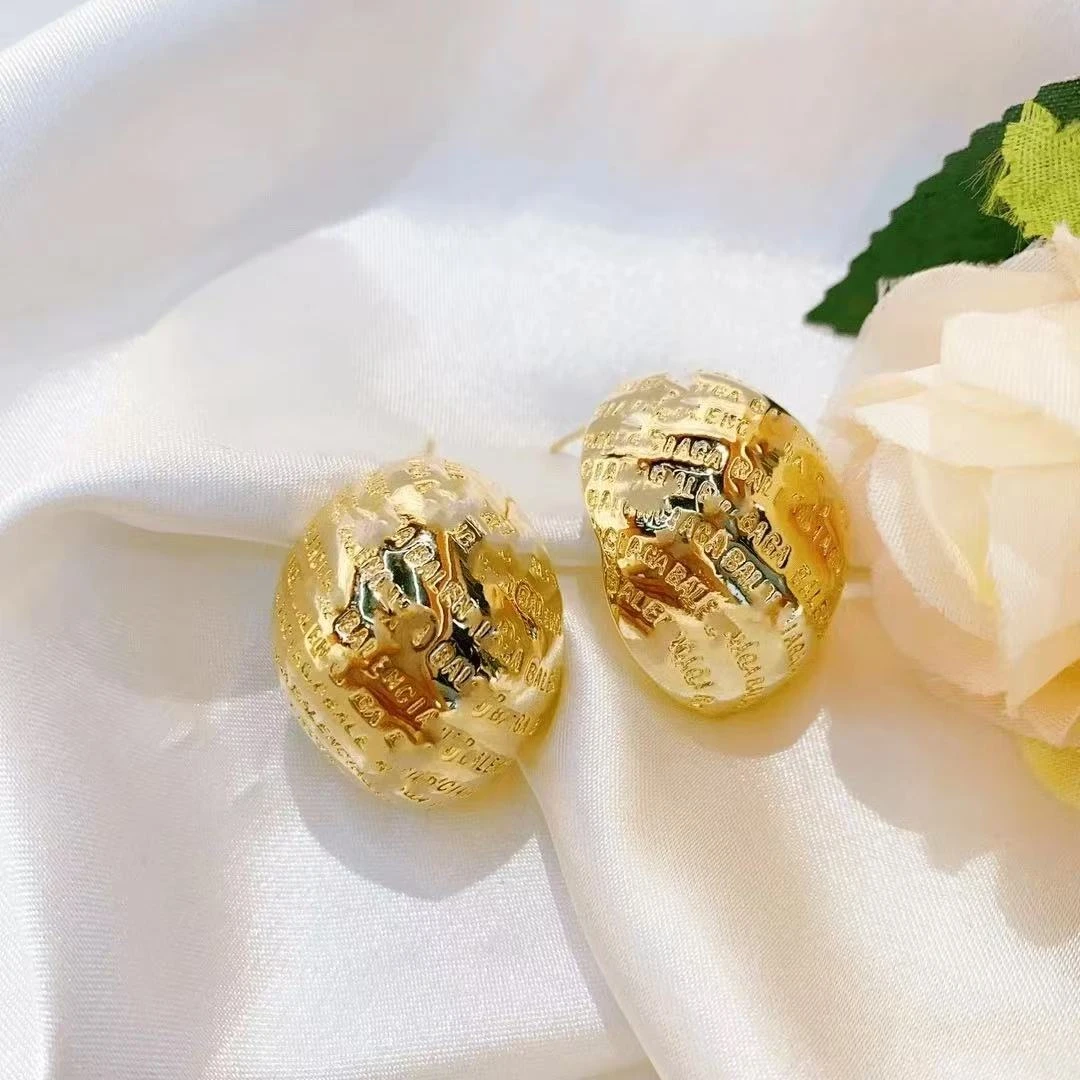 铜合金耳饰 【冷淡风】法式小香风气质个性大气高级感-549